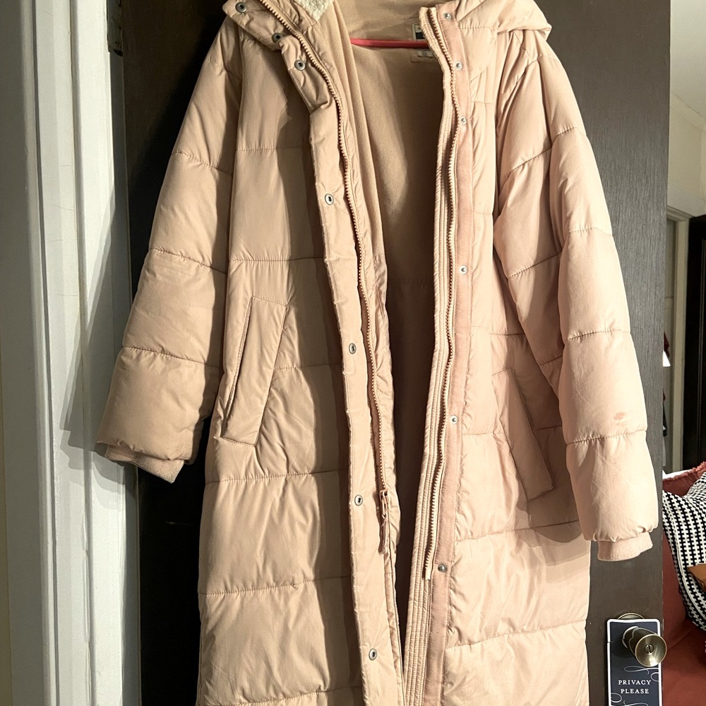Abercrombie & Fitch Long Puffer coat w/ hood